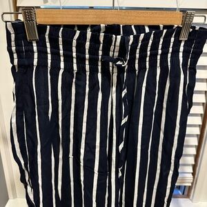 A&F striped drawstring pants